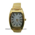 OEM Gold Brass Wrist Watches mujeres con cristales